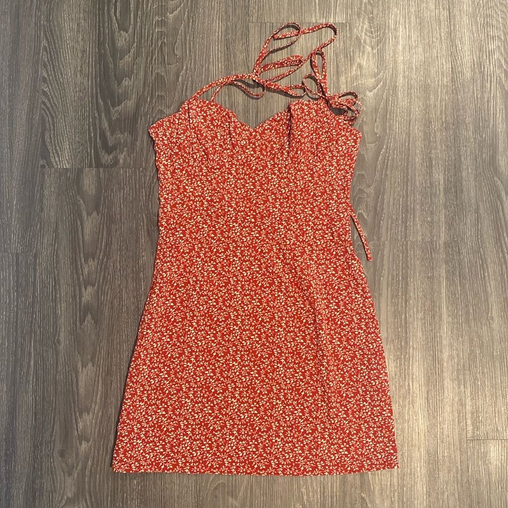 Red floral summer dresses